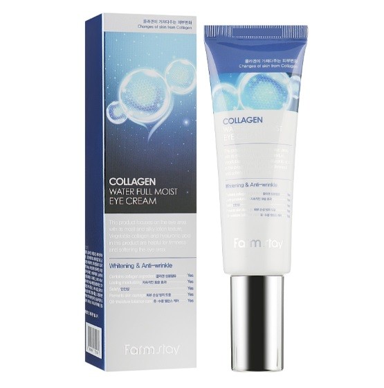 Зволожуючий крем для зони навколо очей із колагеном FarmStay Collagen Water Full Moist Eye Cream 50
