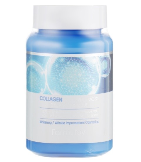 Зволожувальний крем-сироватка з колагеном FarmStay Collagen Water Full Moist Cream Ampoule 250 ml