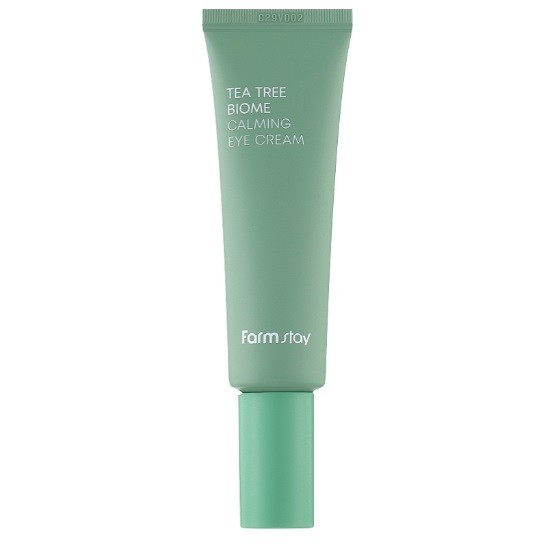 Заспокійливий крем для шкіри навколо очей із зеленим чаєм FarmStay Tea Tree Biome Calming Eye Cream