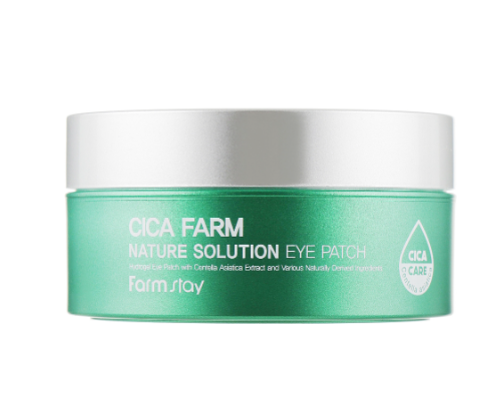 Гідрогелеві патчі з центелою азіатською Farmstay Cica Farm Nature Solution Eye Patch 60 шт