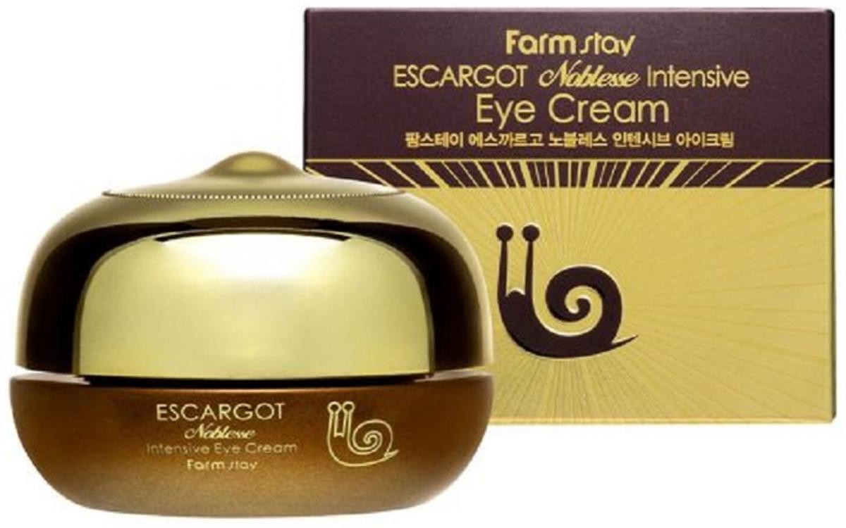 Крем для повік з муцином равлика FarmStay Escargot Noblesse Intensive Eye Cream 50g