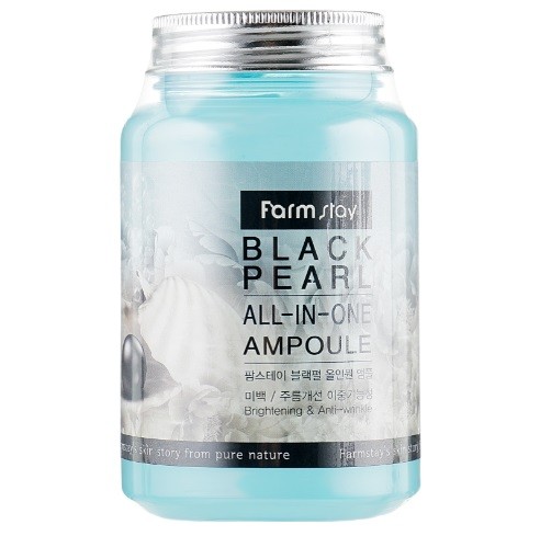 Ампульна сироватка з екстрактом чорних перлів FarmStay Black Pearl All-in-one Ampoule 250 мл