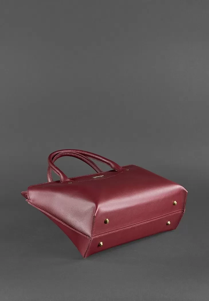 Жіноча шкіряна сумка Midi бордова - BN-BAG-24-vin