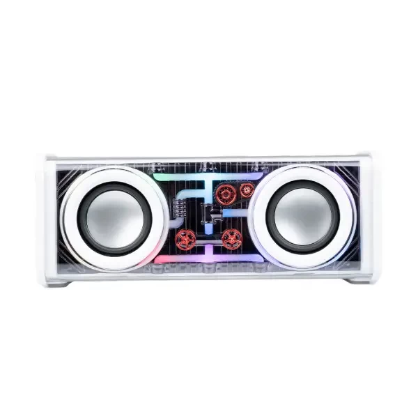 Портативна колонка V8 BT/TF/USB/TWS 10 Вт, біла