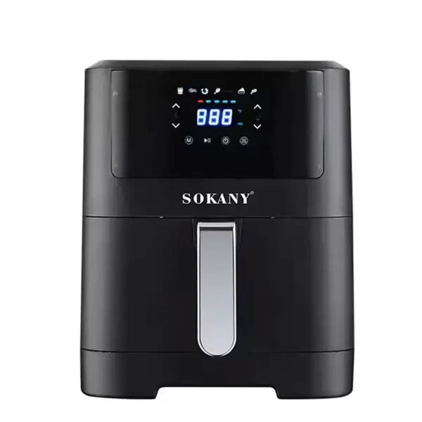 Аерогриль-фритюрниця SOKANY SK-8043 на 8 л з таймером та терморегулятором, чорний